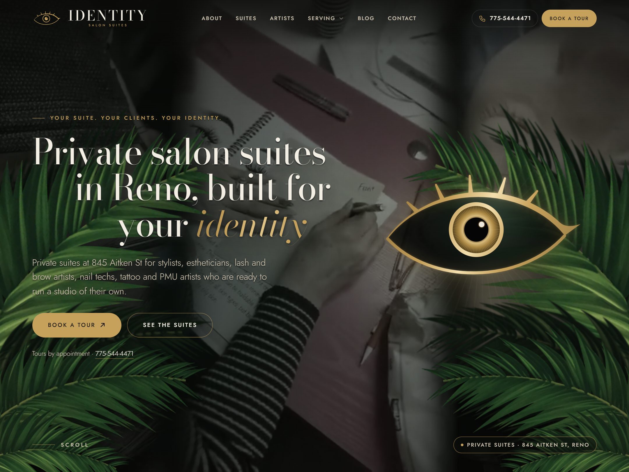 Identity Salon Suites website