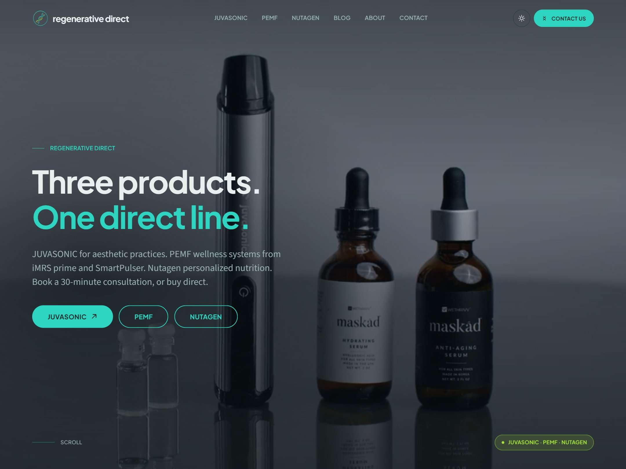 Regenerative Direct website